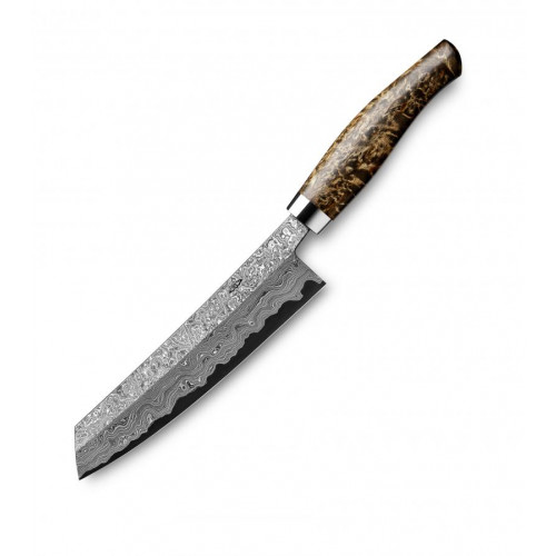 Nesmuk Exclusive C150 Damascus Chef's Knife 18 cm - Handle Karelian Masur Birch