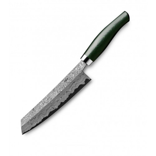 Nesmuk Exclusive C150 Damascus Chef's Knife 18 cm - Micarta Handle in Green