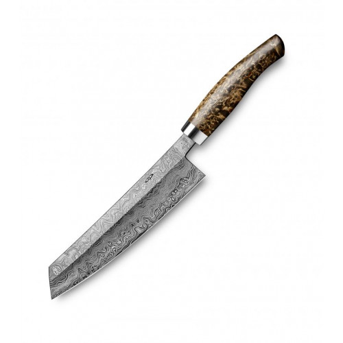 Nesmuk Exclusive C100 Damascus Chef's Knife 18 cm - Handle Karelian Masur Birch