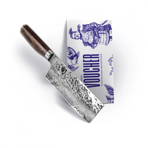 KAI Shun Premier Tim Mälzer Nakiri 14 cm - Damascus steel with sharpening voucher