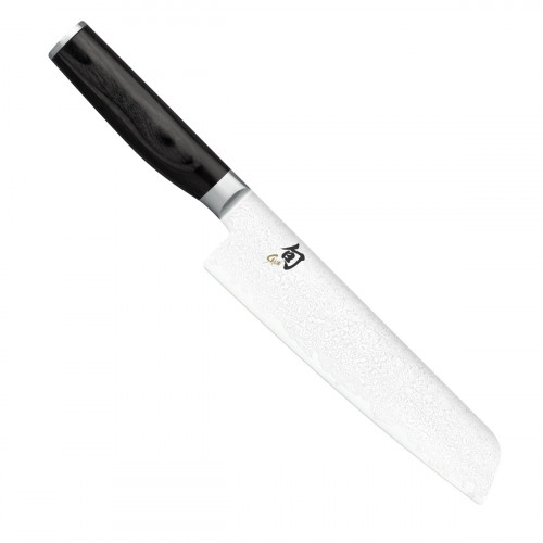 KAI Shun Premier Tim Mälzer Minamo Santoku Knife 20 cm - Damascus Steel - Pakkawood Handle