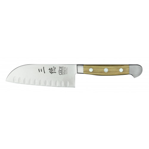 Güde Santoku Messer Kulle Alpha-Olive Doppelkropf