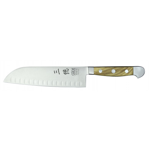 Güde Santoku Messer Kulle Serie Alpha-Olive Doppelkropf