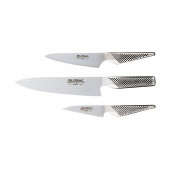 Global G-237 Knife Set 3-Piece - Cromova 18 Steel