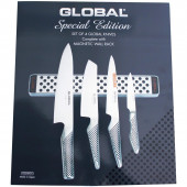 Global G-251138 / M30 Knife Set 5-Piece Including Magnetic Strip