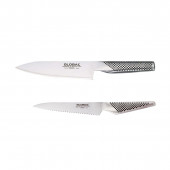 Global G-5814R Knife Set 2-Piece - Cromova 18 Steel
