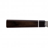 Suncraft Senzo Black Bunka Knife 16.4 cm - Damascus Steel - Pakkawood Handle