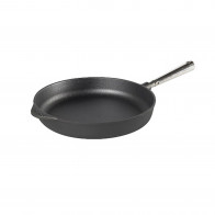 Skeppshult Professional Serving Pan 28 cm - Cast Iron with Stainless Steel Handle