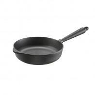 Skeppshult Nutrient Serving Pan 25 cm - Cast Iron with Ash Handle & Brass Knob
