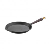 Skeppshult Frying Pan 28 cm - Cast Iron with Oak Wood Handle