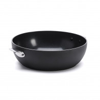 de Buyer Ceranoa Loqy Curved Sauté Pan 28 cm with Ceramic Coating - Aluminum