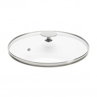 de Buyer glass lid 36 cm with stainless steel knob