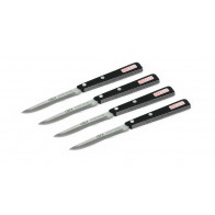 Güde Universal Knife 10 cm Set of 4 in Gift Box - Stainless Steel - Black and White Handle