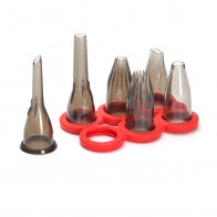 de Buyer Le Tube Nozzle Set Garnishing 6-piece - Tritan