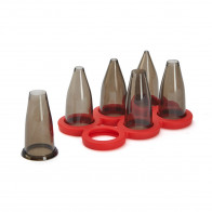 de Buyer Le Tube Nozzle Set Hole 6-piece - Tritan