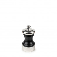 Peugeot Palace Salzmühle 10 cm Edelstahl versilbert Holz satinschwarz - Zirlion-Mahlwerk,