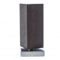 Blockwerk Monolith Magnetic Knife Block - Smoked Oak Wood with Stainless Steel Base