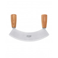triangle Soul rocking knife 23 cm single-edged - hardened stainless steel - handles made of core ash