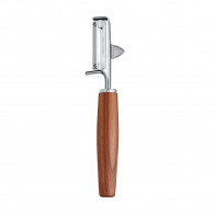 triangle Sense peeler right - stainless steel - plum wood handle