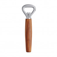 triangle Sense bottle opener - stainless steel - plum wood handle