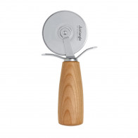 triangle Soul Pizza Cutter 7 cm - Stainless Steel - Cherry Wood Handle