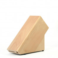 Güde knife block for 8 knives, natural-colored beech wood - unfilled