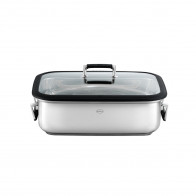 Rösle Silence PRO Rectangular Roasting Pan with Lid - Stainless Steel