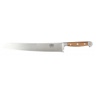 Güde Alpha Pear Bread Knife 32 cm - CVM Knife Steel - Pear Wood Handle Scales