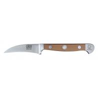 Güde Alpha Pear Peeling Knife 6 cm - CVM Knife Steel - Pear Wood Handle Scales