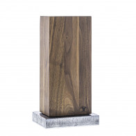 Blockwerk 6-piece magnetic knife block - walnut wood with steel base
