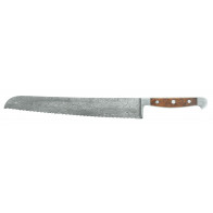 Güde Damascus Steel Bread Knife 32 cm - Handle Scales Desert Ironwood
