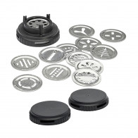 de Buyer Le Tube cookie press set, 16-piece