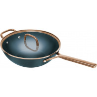 Zwilling Milano wok with glass lid Blue 30 cm - aluminum
