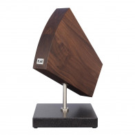 KAI Knife Block Wedge Magnetic / Rotatable - Walnut Wood with Granite Base