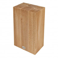 KAI knife block "Cube" for 5 knives - beech wood