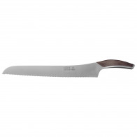 Güde Synchros Bread Knife 32 cm - CVM Knife Steel - Smoked Oak Handle