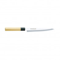 Global Bunmei Yanagi Sashimi Knife 27 cm single-edged - Cromova 18 steel - Honoki wood handle