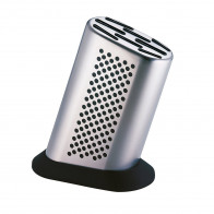 Global G-888D Knife Block for 8 Knives - Stainless Steel - Unfilled