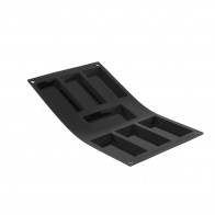 de Buyer Moulflex silicone mold for 7 rectangular financiers - with non-stick properties