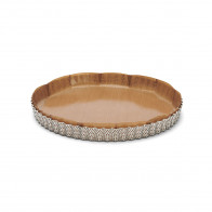 de Buyer Air-System Tart Pan 28 cm with Baking Separation Foil - Perforated Stainless Steel