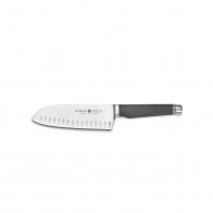 de Buyer FK 2 Santoku 17 cm with Granton Edge - CVM Knife Steel - Carbon Fiber Polymer Handle
