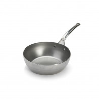 de Buyer Mineral B PRO Farmer's Pan 24 cm - Iron with Beeswax Coating - Stainless Steel Cast Handle