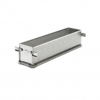 de Buyer Air-System Baking Mold 35 x 7 cm foldable - perforated stainless steel
