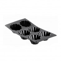de Buyer Moulflex silicone mold for 6 small brioches / with non-stick properties