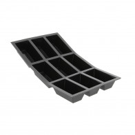 de Buyer Moulflex silicone mold for 9 rectangles - with non-stick properties