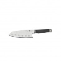 de Buyer FK 2 Asia Chef's Knife 17 cm with Granton Edge - CVM Knife Steel - Carbon Fiber Polymer Handle