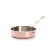 de Buyer Inocuivre Sauteuse straight 24 cm / 3.0 L - Copper with brass handle