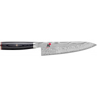 Miyabi 5000 FCD Gyutoh 20 cm - Handle made of Pakkawood in traditional D-shape - FC61 - Black