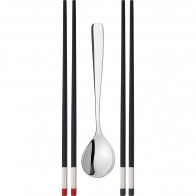Twin Chopsticks Small 5-Piece Set - Plastic
