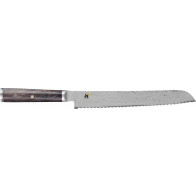Miyabi 5000 MCD 67 Bread Knife 24 cm - Black Maple Handle - Balanced - MC66 - Brown
